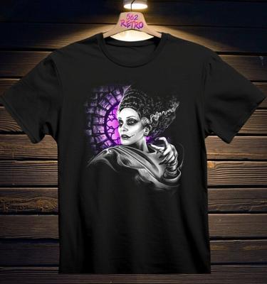 The Bride of Frankenstein Horror T-Shirt Black S-3XL