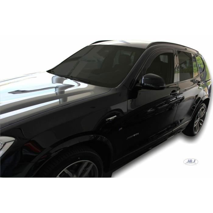 Déflecteurs D'air - J&J AUTOMOTIVE - Heko - Fumé - Pour BMW X3 F25 2010-2018 - Installation Facile