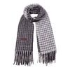 Internet celebrity fashion personality plaid color matching winter cold protection neck breathable scarf casual fringed comfortable warm scarf