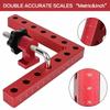 6PCS High Strength Aluminum Alloy Woodworking Clamps 90 Degree Right Angle Fixing Clamps for DIY Wood Splicing Home Projects