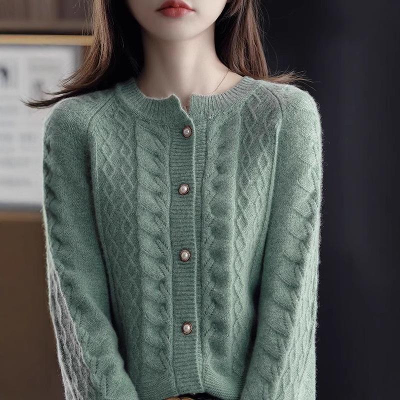 

Осенне-зимний женский вязаный кардиган, модный свободный свитер XXS