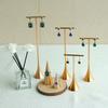 Metal Ear Jewelry T Bar Rack Ear Studs Hanging Tower Storage Shelf Cabinet Window Earring Holder Stand Display Organizer Bracket