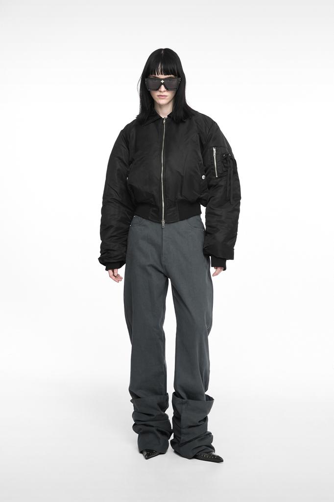 Nash Reverse Cotton Pants Charcoal