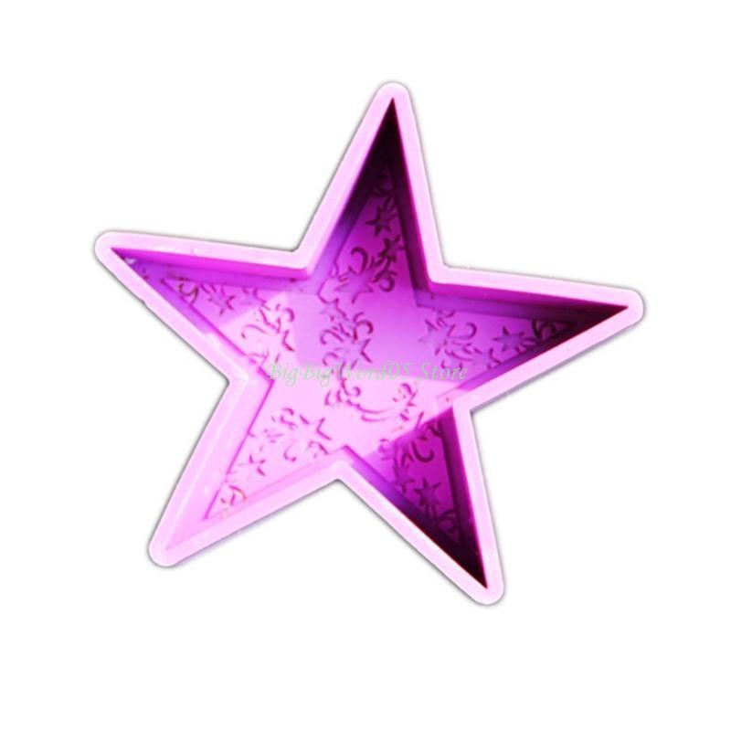 24TE Star Shaped Resin Mould DIY Soap Molds Silicone Molds Eid Decorations