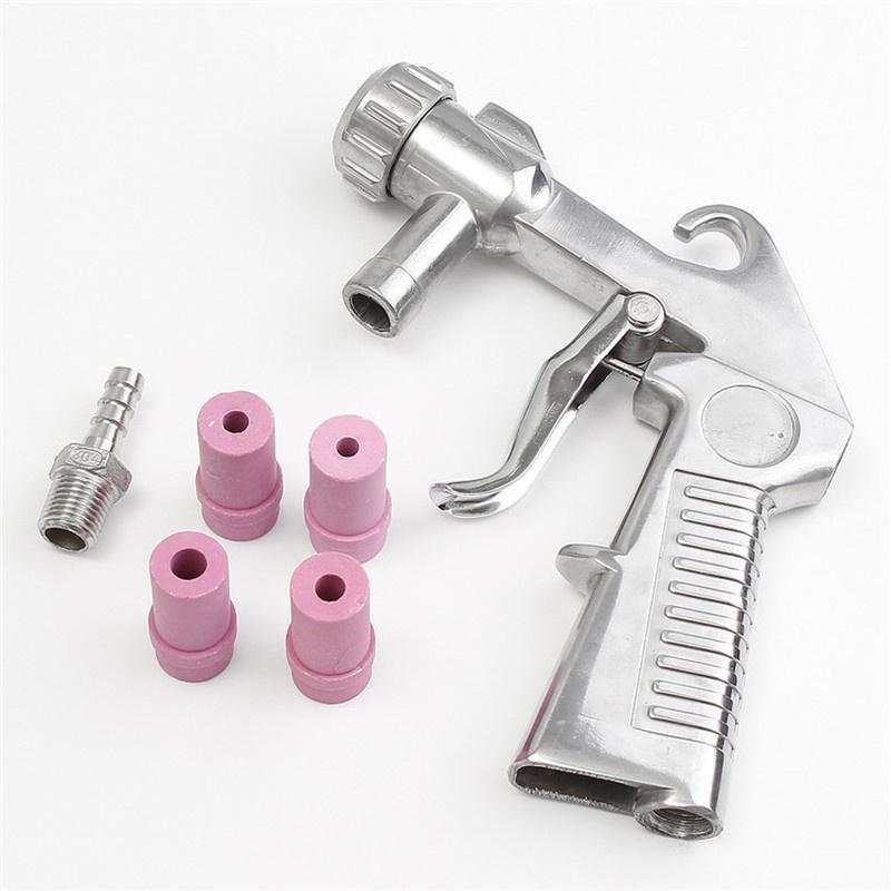 Sandblaster Feed Blast Gun Air Siphon Sand Blasting Abrasive Tool Ceramic Nozzles Tips Kit Power Tools Sprayer