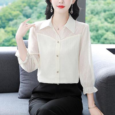 2025 Summer Women's Korean-Style Chiffon Blouse: Trendy, Youthful, Versatile