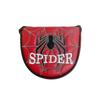 Golfschlägerkopfabdeckung, Putterabdeckung mit Schlüsselring für Pin-Typ-Mallet Cameron Spider-Putter. Kompatibel mit Odyssey-Magnetverschluss-Spinne. (für Schlägel rot)