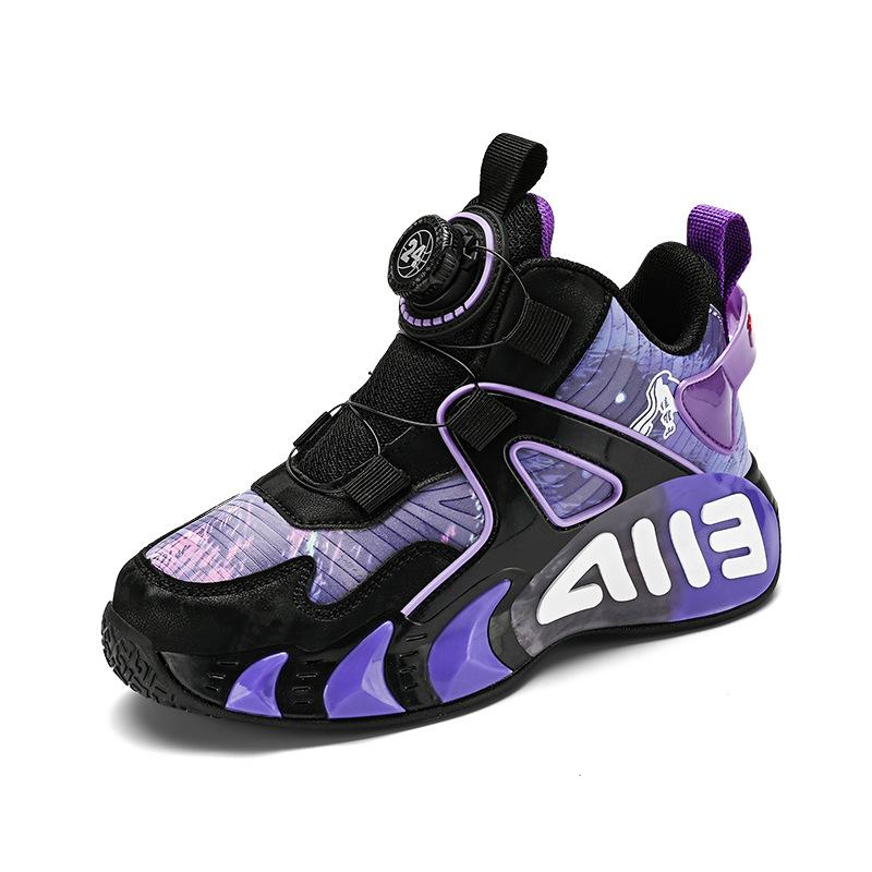 Children's basketball shoes autumn new youth boys and girls sports shoes actual combat wear-resistant friction sound classmates