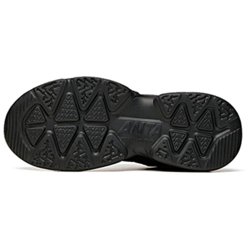 Anta Wear-resistant And Lightweight Low-Top Chunky Sneakers Women's Black Sneakers 92938862-11