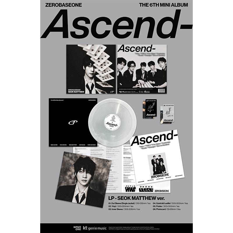 [Pre-order] ZEROBASEONE - 6th Mini Album [ASCEND-] LP Ver. (Limited Edition)