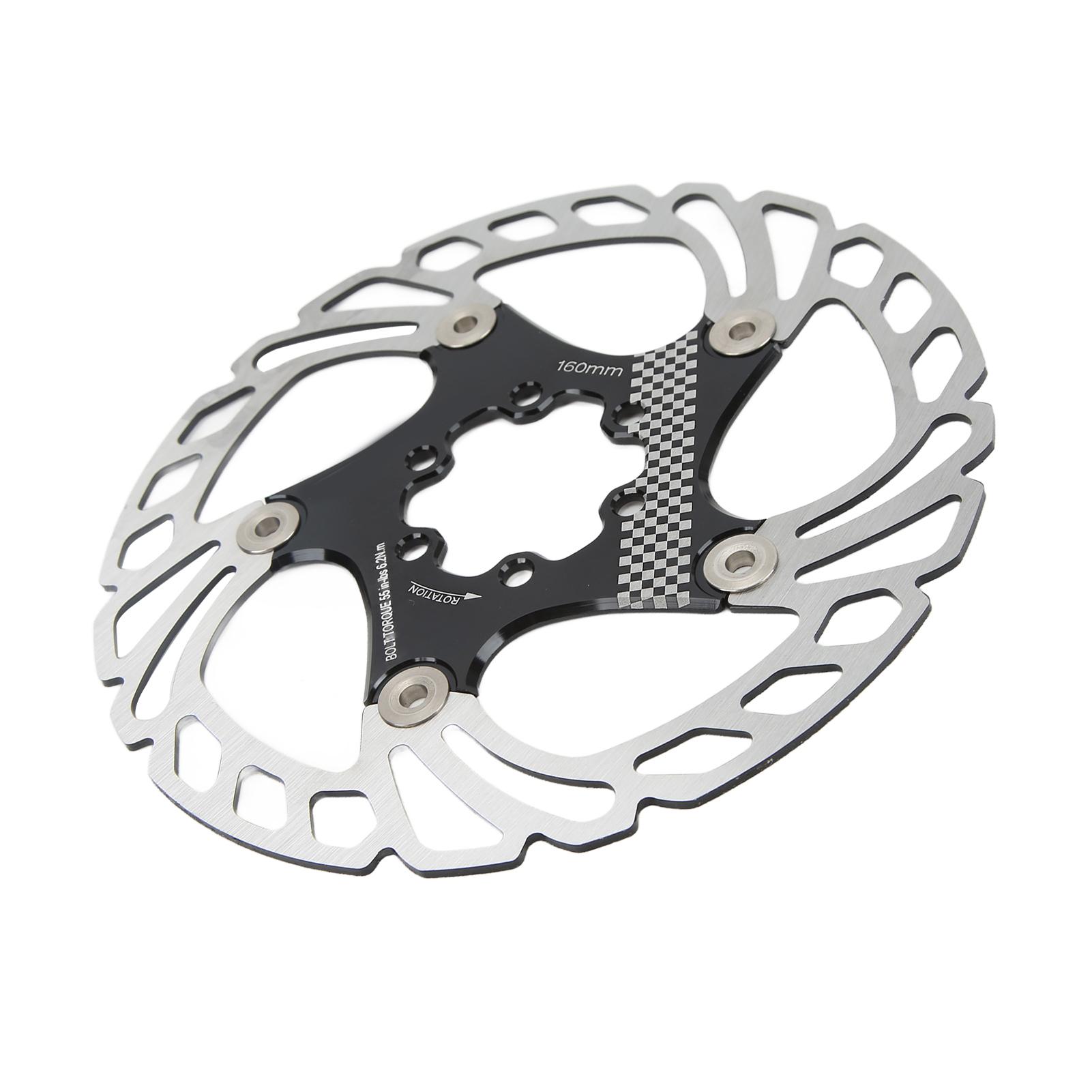 Bike Floating Brake Discs with with 6 Bolts Heat Dissipation Mountain Bike Brake Rotor160MM