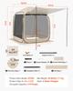 VEVOR Screen House Tent, 1825 x 1825 x 2200 mm, 4-6 Person Pop Up Screen Tent with Extended Awning, Portable Screened in Canopy with Carry Bag