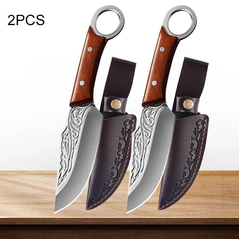 Professional Kitchen Knives Handmade Forged Boning Knife Meat Cleaver Stainless Steel Fruit Vegetable Butcher Slicing Knife