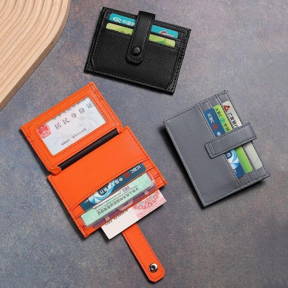 PU Leather Card Holder Multi-card Slot Credit Card Holder Fashion Coin Purse  Store Credit Cards