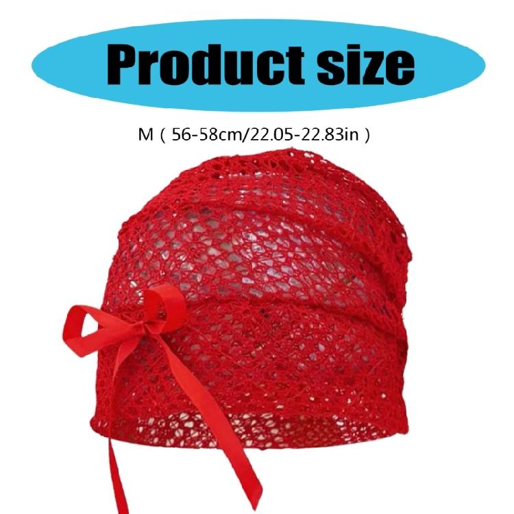 Trendy Beanies Ribbon Hat for Party Goers Stage Performances Knit Hat