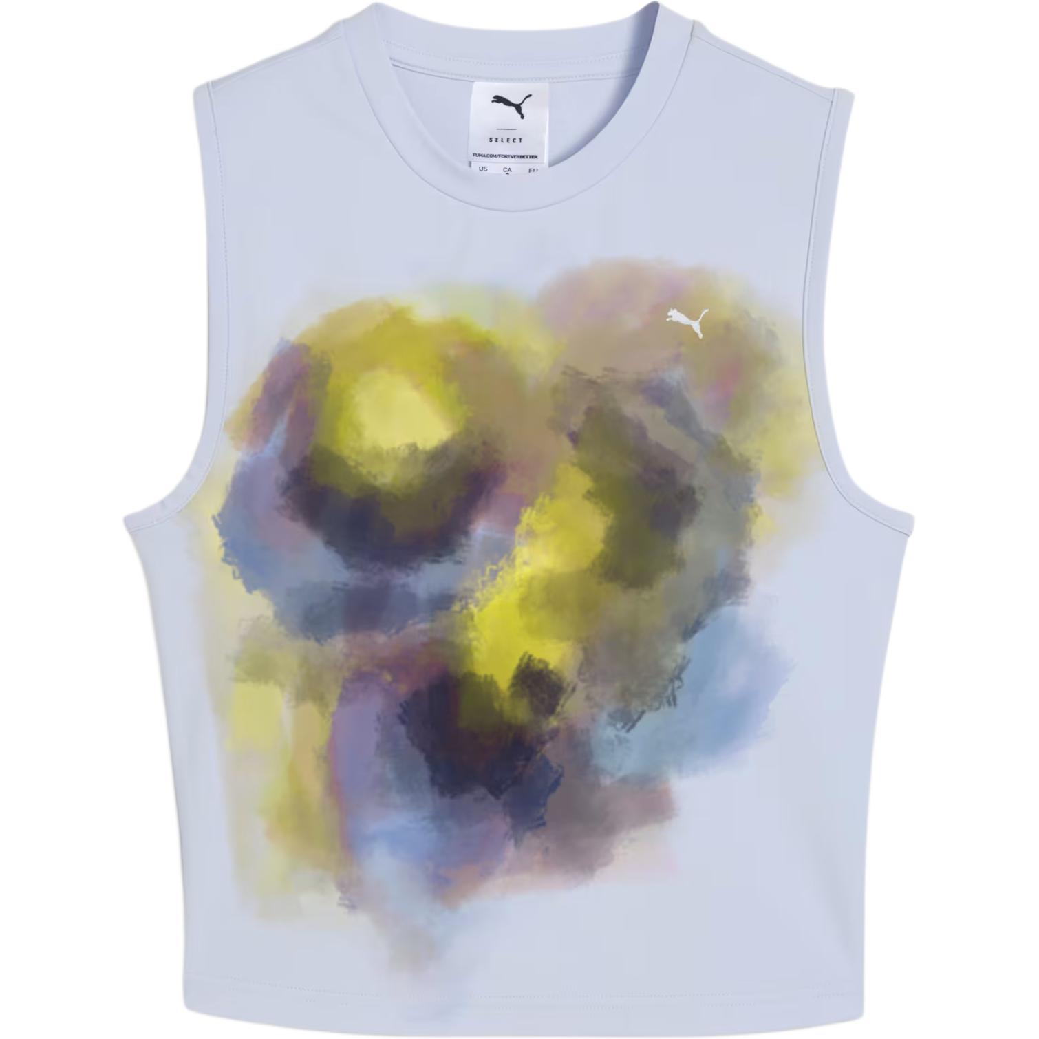 

Puma Yona Graphic Top Fashionable Versatile Sleeveless Tank Women tops 629385-47 S