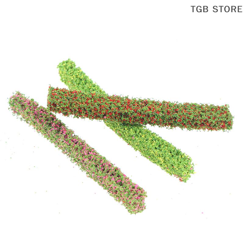 1/3Pcs Dollhouse Garden Scene Flowerbed Shrub Simulation Flowerbed Outdoor Mini Model