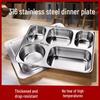 316 Stainless Steel Divided Meal Tray