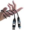 Four-in-One Super Fast Charging Cable 240W Flash Charging, Suitable for iPhone15 Android Phone Universal Silicone Charging Cable