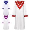 Unisex Adult Choir Robe V Shape Stole Church Chorus Performance Costume Traditional Gown
