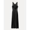 Za2024 Summer New Product Women's Clothes Open Back Sling Silk Satin Texture Sleeveless Long Dress 8226748 800