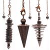 Energy Isis Pendulum Pointed Meditation Cone Metal Pendulum Witch Spiritual Pendulos  Women