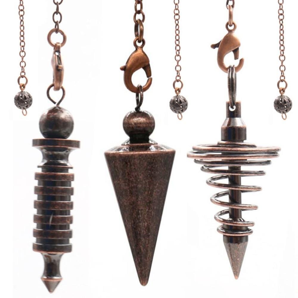 Energy Isis Pendulum Pointed Meditation Cone Metal Pendulum Witch Spiritual Pendulos Women