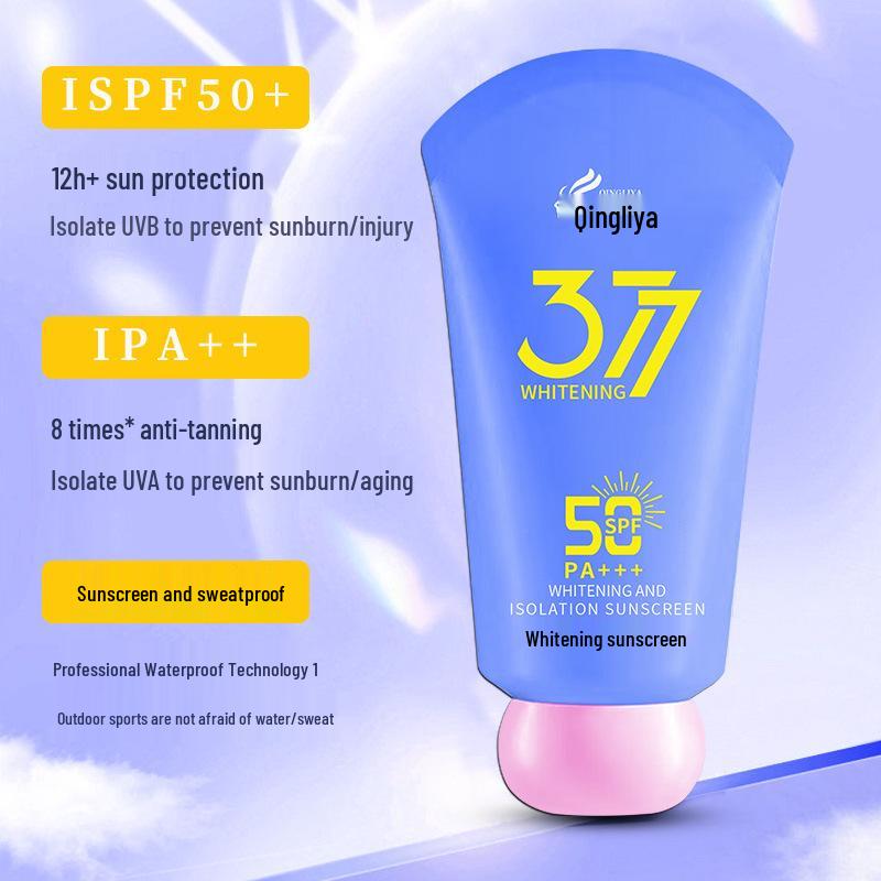 377 Whitening Primer Waterproof Sunscreen Spray - Sweatproof, Concealing, Student-Specific Lotion