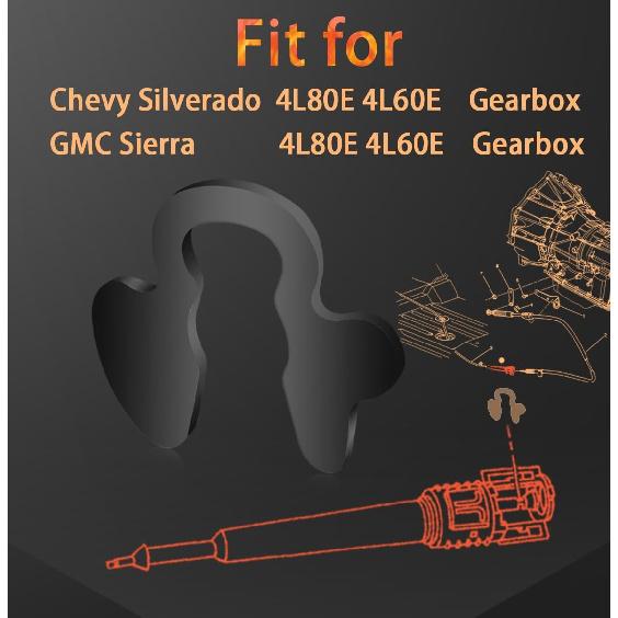 Upgraded 10 PCS Shift Cable Clips, Gearbox Shifter Cable Bushing Clips, Transmission Shifter Cable Retainer Clips Compatible with Chevy Silverado,