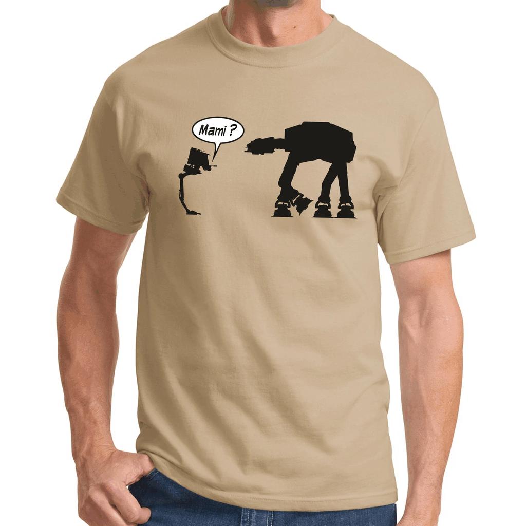 Men's and Women's T-shirts Mommy AT-AT AT-ST Star Wars Satire Parody Sayings Gift Funny Fun