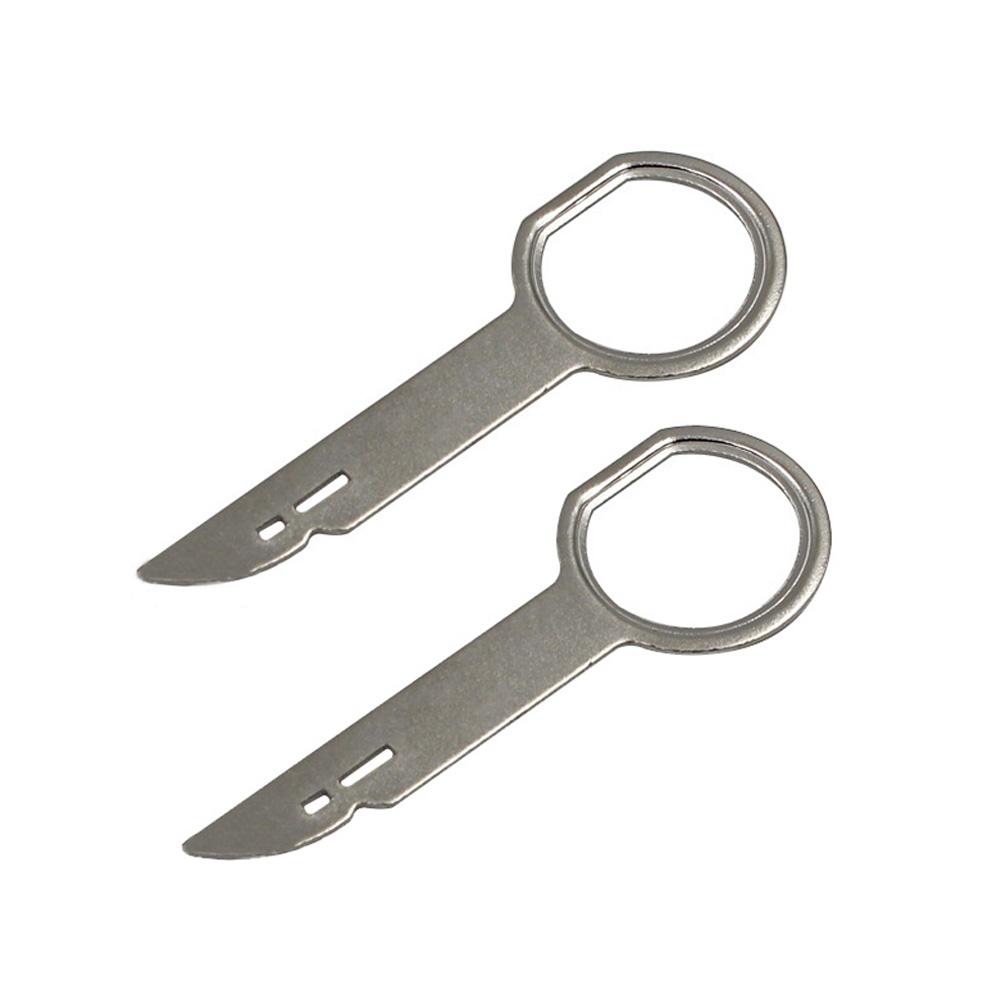 2PCS Car Radio Removal Tool Stereo Key Useful Radio Stereo Release Removal Install Tool Car Repair Tool Accessories Removal Kit