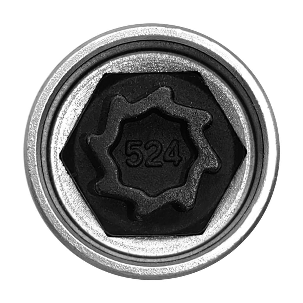 Anti-theft Screw Socket Wrench,Volkswagen Security Master Lock Wheel Nut Key 524 Anti-theft Screw Socket Wrench Tool Replacement