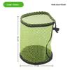Golf Ball Holding Pouch Durable Drawstring Mesh Net Bag Hold 12/25/50 Balls Portable for Golf Training Competition Travel