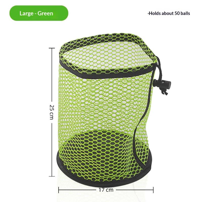 Golf Ball Holding Pouch Durable Drawstring Mesh Net Bag Hold 12/25/50 Balls Portable for Golf Training Competition Travel