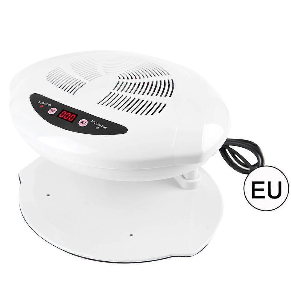 Hot & Cold Air Nail Dryer Warm Cool Nail Polis Drying Fan Manicure Tool White