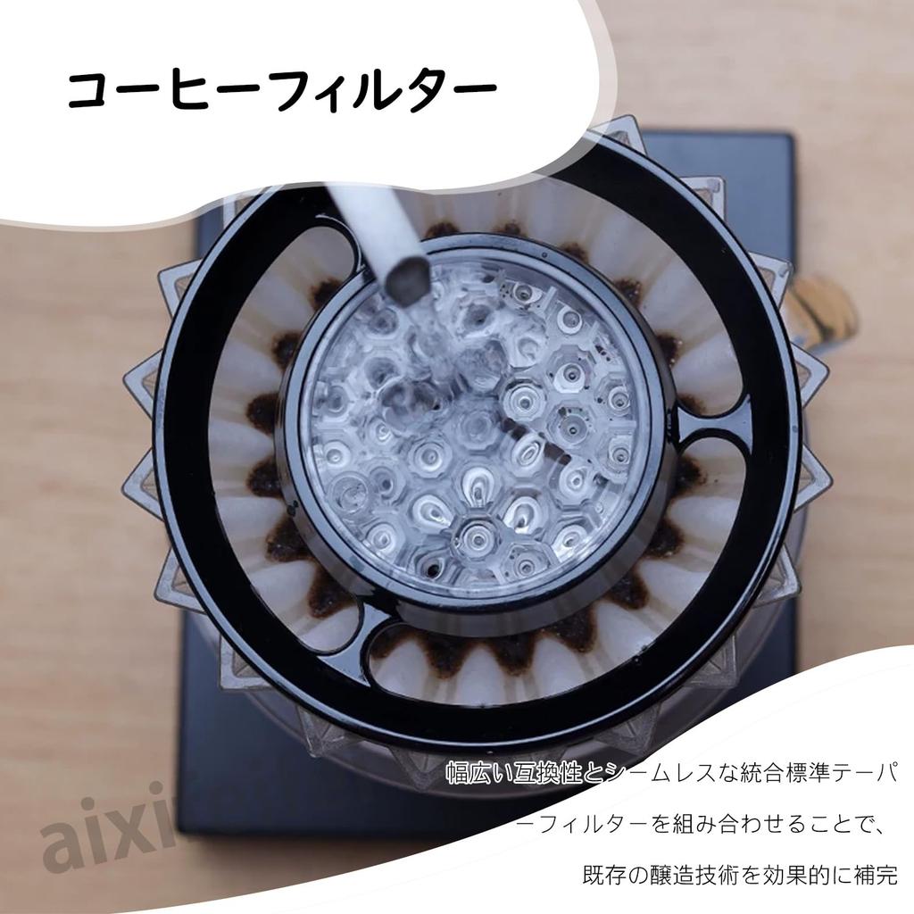 ADOFUN Drip Coffee Aid, PC and ABS Coffee Drip, Popular Pour-Over Dripper, Uniform Extraction, Cone Filter Tool, Portable, Precision Construction,