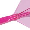 CUESOUL ROST 77 Transparent Set of Clear Rose White Large One-Piece Flights, Standard, 3, Red, Logo, (CS-77-XB8T-L)