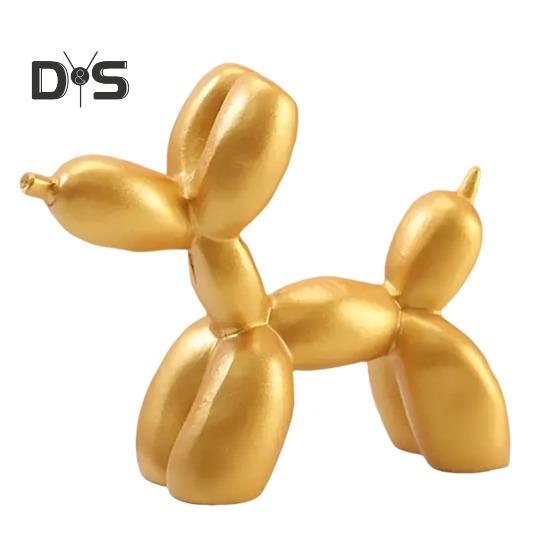 

Смоляна фігурка собаки Nordic Puppy Desktop Ornament Одноколірна міні скульптура цуценя для вітальні Офіс Спальня золотистий