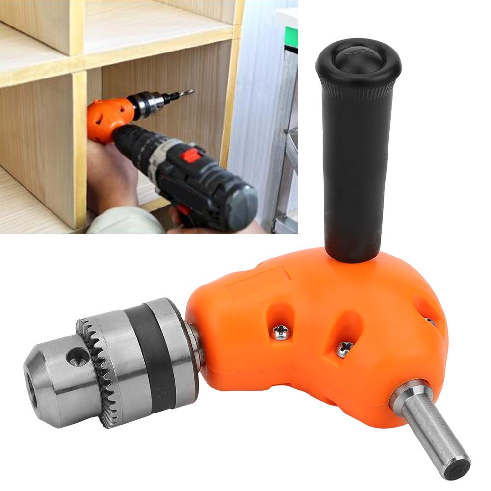 90 Degree Right Angle Drill Attachment Portable Compact Punch Adapter Attachment Tool