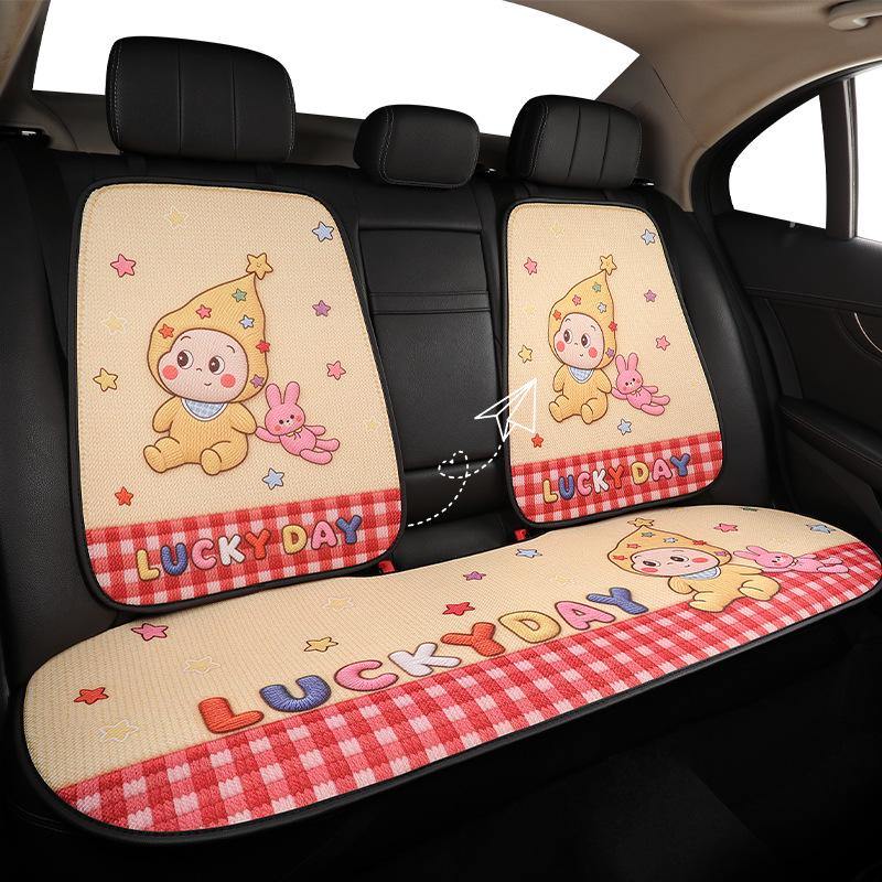 Cute Cartoon Car Seat Cushion for Mazda 3, Angkesaila, CX30, CX4 & Xingye - All Seasons
