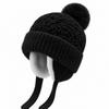 Winter Samt verdickt gestrickte Mütze weiblich süß vielseitig Bommel Ohrenschutzmütze warm winddicht und Kälte Wollmütze