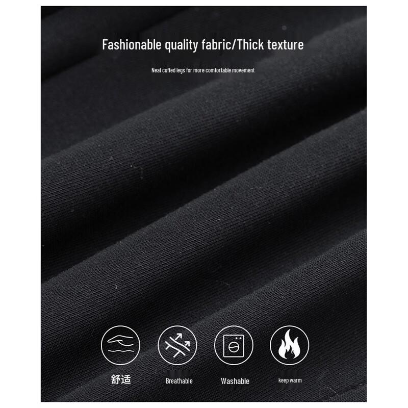 MianZhi Herren Thermische Freizeit-Hose mit Lammwolle gefüttert