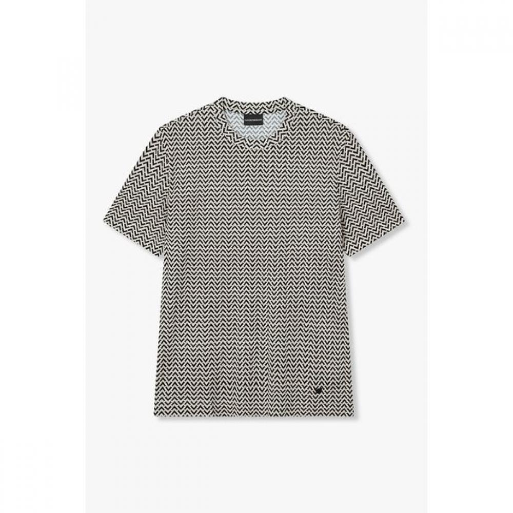 Emporio Armani Men Allover PaTTern Lyocell T shirT A516126057 S