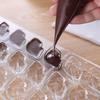 21-Cavity Transparent Plastic Chocolate mold Valentine's Day Rose & Lips Shape DIY Jelly Pudding Sugar Baking Tool YMY