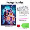 Halloween haunted house pearl painting art full pearl handmade diy home decorations