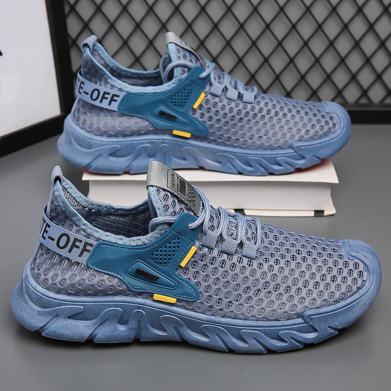 Men's platform dad shoes 2024 summer new student breathable mesh casual sports shoes bag head men's shoes