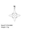 Witch Knot Pendant Stainless Steel Celtic Knots Charms For Necklace Jewelry Making Diy Accessories Witchcraft Amulet Gifts