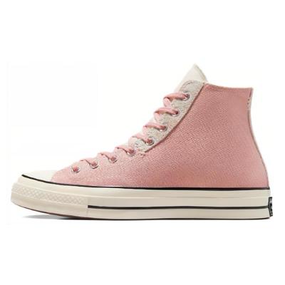 Lace-up High Top Espadrilles Unisex Pink