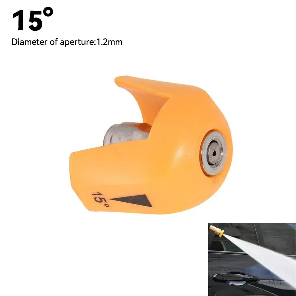 

Насадка для автомобильного распылителя, пятицветный пистолет для мойки автомобилей из нержавеющей стали высокого давления, веерообразная насадка 0 ° 15 ° 25 ° 40 °