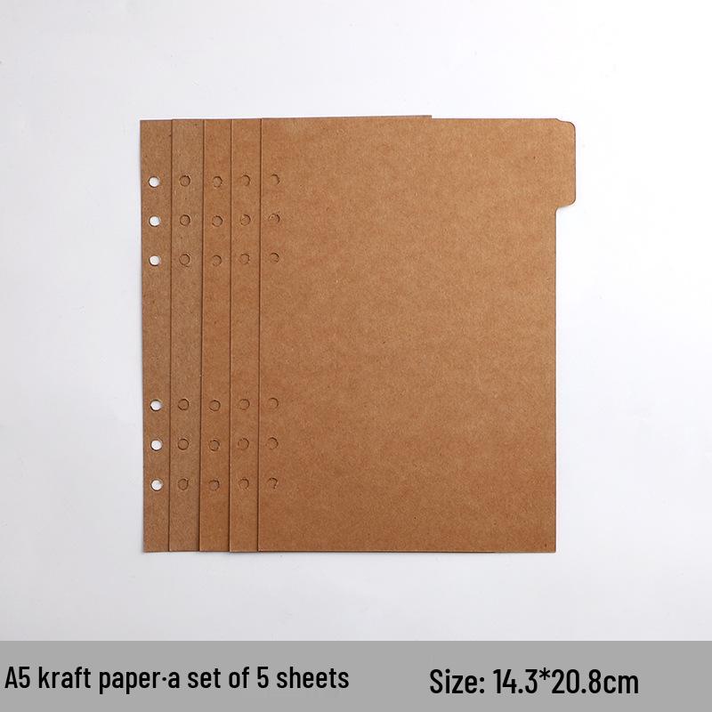 Colorful A4/B5 Loose-leaf Divider Pages for Notebooks, Universal & Customizable Index Pages